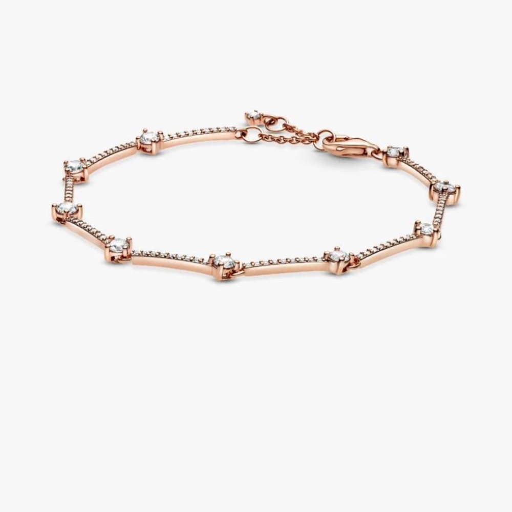 Pandora sparkling pave bar bracelet